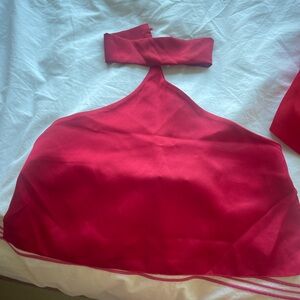 Red Pretty Little Thing Satin Top
